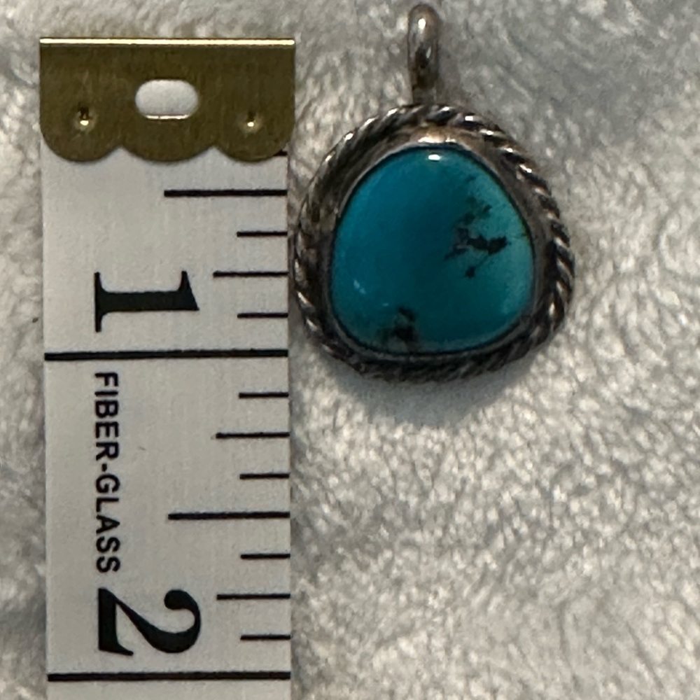 Vintage turquoise pendant - Picture 4 of 4
